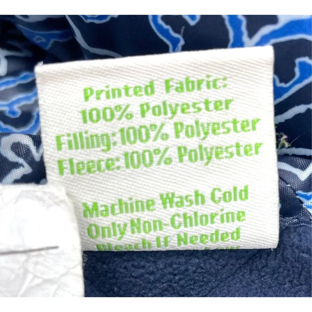 Vera Bradley Blue‎ Paisley Quilted Blanket Fleece Lined 51”x 77